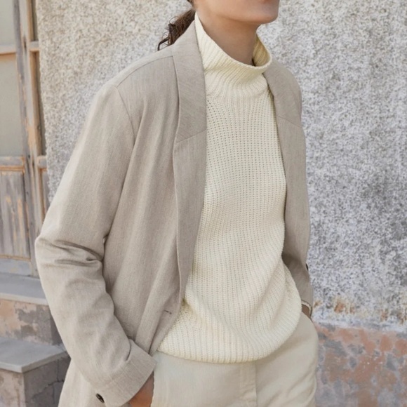Poetry Funnel Neck Sweater Cotton Tape - US 14 - Picture 3 of 10
